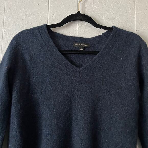 Banana Republic Sweater Womens S Merino Extra Fine Wool Alpaca Old Money Preppy - Picture 3 of 12